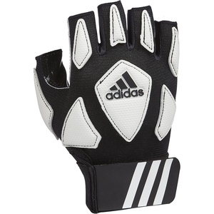 Adidas Scorch Destroy 2 Lineman Adult Gloves, Half Finger(Black/White)