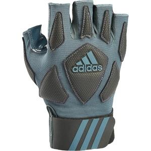 Adidas Scorch Destroy 2 Lineman Adult Gloves, Half Finger(Grey/Black)