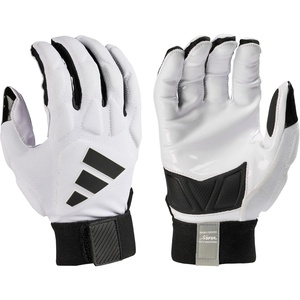 Adidas Scorch Destroy 3 Full Finger Adult Lineman’s Glove, White/Black, Multiples Sizes and Colors(White/Black)
