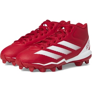 Adidas Unisex-Child Adizero Impact.2 II Molded Rubber American Football(Team Power Red/White/Team Power Red)