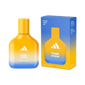 Adidas Vibes Full Recharge Eau de Parfum 1.6 fl oz (Pack of 1), Notes of Fougere, Cedar, and Sage, Unisex Fragrance, Long Lasting, Sporty Fragrance, Travel Size(Eau de Parfum – Chill Zone)