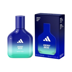Adidas Vibes Full Recharge Eau de Parfum 1.6 fl oz (Pack of 1), Notes of Fougere, Cedar, and Sage, Unisex Fragrance, Long Lasting, Sporty Fragrance, Travel Size(Eau de Parfum – Energy Drive)