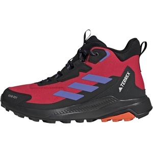 Adidas Women’s Terrex Anylander Mid Top Rain.rdy Hiking Sneakers(Pure Ruby Semi Cobalt Blue Core Black)
