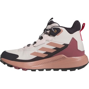 Adidas Women’s Terrex Anylander Mid Top Rain.rdy Hiking Sneakers(Putty Mauve/Warm Clay/Pure Ruby)