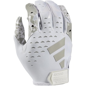 adidas Adizero 13 Football Receiver Gloves(White/Silver)