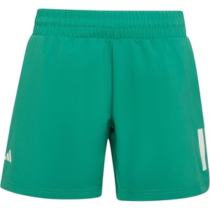 adidas Boys’ Club Tennis 3-Stripes Shorts(Semi Court Green)