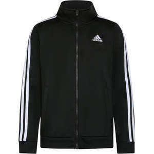 adidas Boys Zip Front Iconic Tricot Jacket(Jet Black)