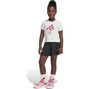 adidas Girls’ Disney T-shirt Set(Minnie Mouse/Off White/Pink Fusion/Pure Ruby)