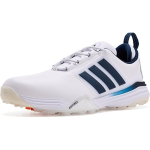 adidas Golf Adipower 26 Spikeless Golf Shoes(Ftwr White/Collegiate Navy/Lucid Orange)