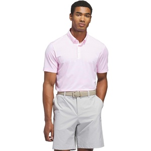 adidas Golf Ultimate365+ Pencil Stripe Climacool Polo Shirt(White  Lucid Pink)