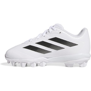 adidas Kids’ Adizero Instinct 2.0 Molded Rubber Softball(White/Black/Black)