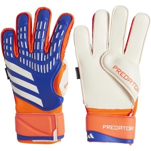 adidas Match Fingersave Goalkeeper Gloves Athletic – White(Lucid Blue/Solar Red/White)