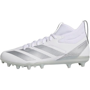 adidas Men’s Adizero Impact.2 American Football(White/Silver Metallic/White)