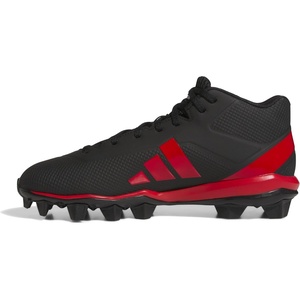adidas Mens Adizero Impact.2 Molded American Football(Black/Team Power Red/Black)