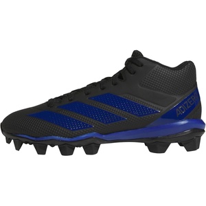adidas Mens Adizero Impact.2 Molded American Football(Black/Team Royal Blue/Black)