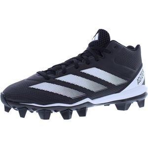 adidas Mens Adizero Impact.2 Molded American Football(Core Black/Ghost White/Core Black/Shadow Black)