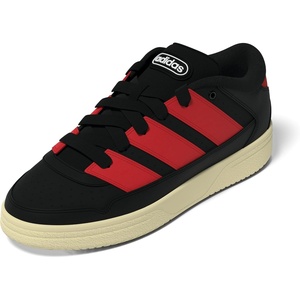 adidas Mens Break Start 2000 Lace Up Sneakers Shoes Casual – Black(Black/Better Scarlet/Warm Vanilla)