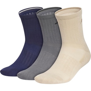 adidas Men’s Cushioned High Quarter Socks (3 Pairs) Durable & Comfortable(Dark Blue/Onix Grey/Khaki Three/5)