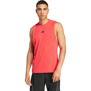 adidas Men’s Designed for Training Workout Tank Top(Pure Ruby)