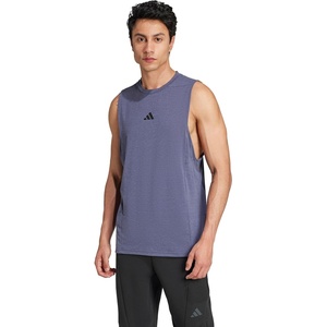 adidas Men’s Designed for Training Workout Tank Top(Shadow Navy)