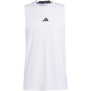 adidas Men’s Designed for Training Workout Tank Top(White)