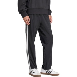 adidas Men’s Essentials 3-Stripes Open Hem Stanford Pants(Black/White)