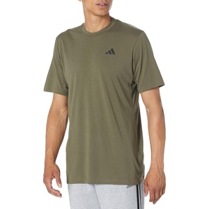 adidas Men’s Essentials Feel Ready Training T-Shirt(Olive Strata/Black)