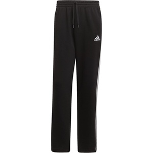 adidas Men’s Essentials Fleece Open Hem 3-Stripes Pants(Black(2021))