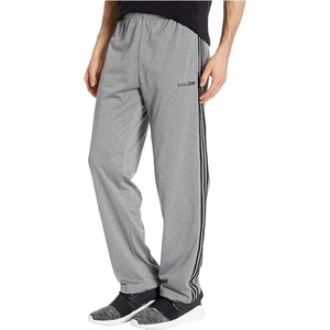 adidas Men’s Essentials Fleece Open Hem 3-Stripes Pants(Dgh Solid Grey/Black)