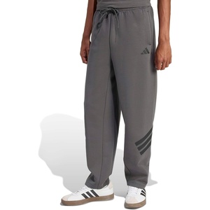 adidas Men’s Future Icon 3-Stripes Open Hem Pants(Grey)