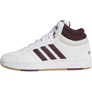 adidas Mens Hoops Mid Classic Lace Up Sneakers Shoes Casual – Blue, White(White/Maroon/Orbit Grey)