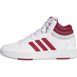 adidas Mens Hoops Mid Classic Lace Up Sneakers Shoes Casual – Blue, White(White/Team Victory Red/Grey)