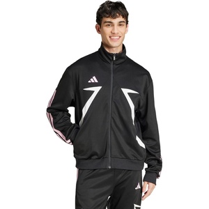 adidas Men’s House of Tiro Nations Pack Track Top(Black/White/True Pink)