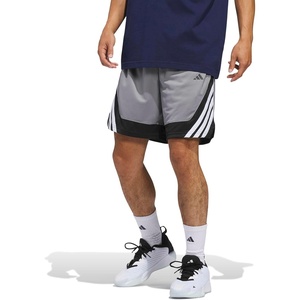 adidas Men’s Pro Motion Basketball Shorts(Grey/Black)