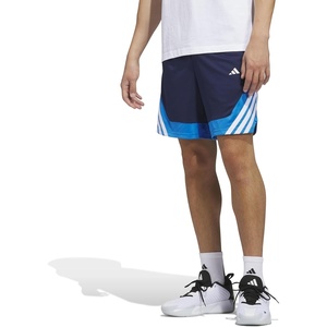 adidas Men’s Pro Motion Basketball Shorts(Team Navy Blue/White)