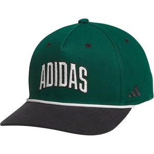 adidas Mens Sport Lifestyle Rope Brim Snapback Hat(Collegiate Green/Off White/Black)