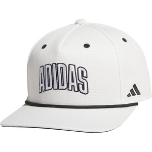 adidas Mens Sport Lifestyle Rope Brim Snapback Hat(White/Black)