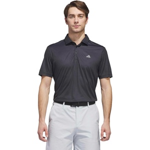 adidas Mens Ultimate365 Feather Print Polo Shirt(Carbon  Black)