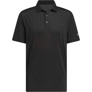 adidas Mens Ultimate365 Mesh Print Climacool Polo(Black)