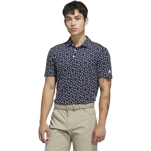 adidas Mens Ultimate365 Mesh Print Climacool Polo(Collegiate Navy)