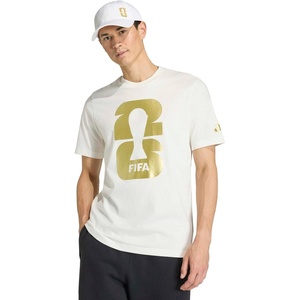 adidas Men’s World Cup 2026 Fan Apparel(Core White/Metallic Gold)