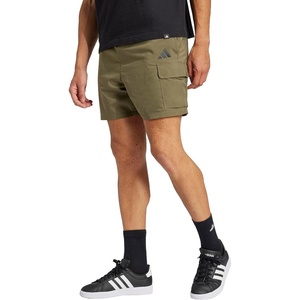 adidas Originals Men’s Essentials Small Logo Cargo Chelsea Shorts(Olive Strata/Black)