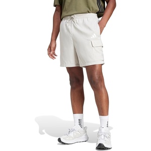 adidas Originals Men’s Essentials Small Logo Cargo Chelsea Shorts(Wonder Alumina/White)