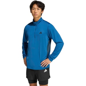 adidas Tech Essentials Workout Quarter-Zip Sweatshirt(Dusky Petrol)