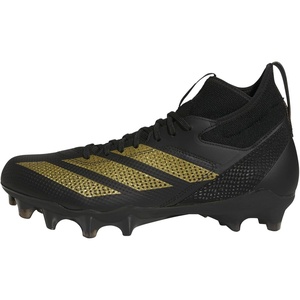 adidas Unisex Adult Adizero Impact American Football Shoes(Black/Gold Metallic/Black)