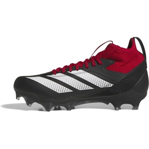 adidas Unisex Adult Adizero Impact American Football Shoes(Black/White/Team Power Red)