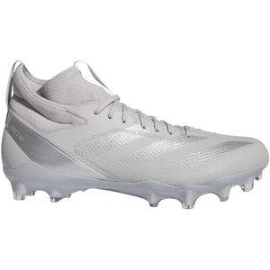 adidas Unisex Adult Adizero Impact American Football Shoes(Grey Two/Silver Metallic/Grey Two)