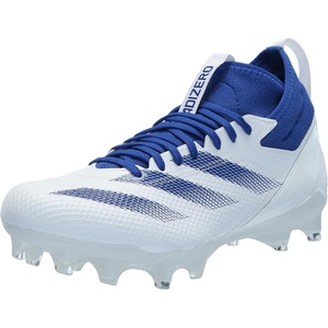 adidas Unisex Adult Adizero Impact American Football Shoes(White/Team Royal Blue/White)