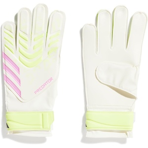 adidas Unisex Match Goalie Soccer Gloves(White/White/Lucid Lemon)