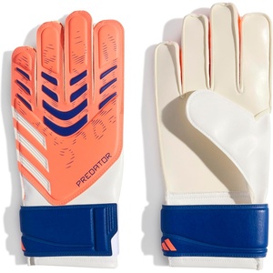 adidas Unisex-Kids Training Predator Goalie Soccer Gloves(Signal Coral/White/Lucid Blue)